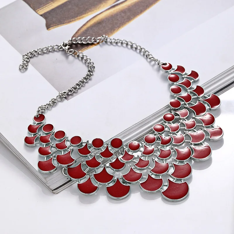 Liuxsp винтажные ожерелья из богемского хрусталя для женщин Бохо большое массивное