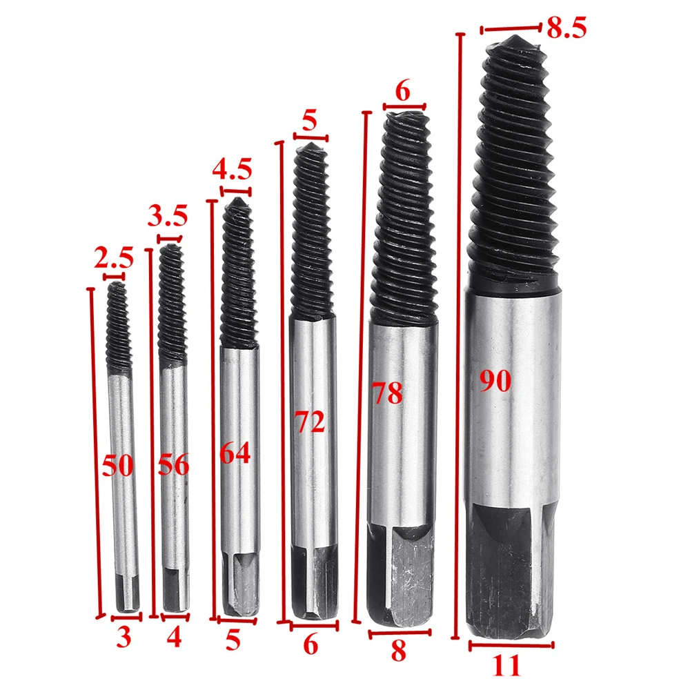 6Pcs/set Broken Bolt,Damaged Screw,Easy Out Screw Bolt Extractor Set,Water Pipe Remover Set,Screw Extractor set.
6Pcs/set Broken Bolt,Damaged Screw,Easy Out Screw Bolt Extractor Set,Water Pipe Remover Set,Screw Extractor set.