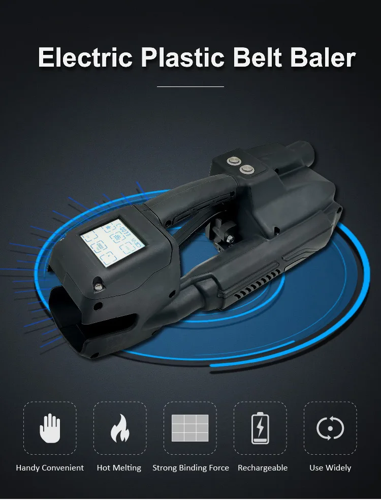 Two Battery Powered PET PP Strapping Baler Pallet Wrapping Machine 13mm-16mm Electrical Strapping Tool
Two Battery Powered PET PP Strapping Baler Pallet Wrapping Machine 13mm-16mm Electrical Strapping Tool