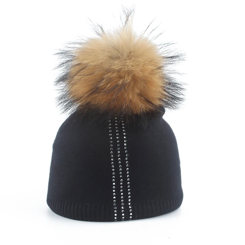 Cute Kids Girl Boy Baby Winter Warm Knitted Hat Rhinestone Wool Beanie Cap Real Fur Pompom Hat Skullies
Cute Kids Girl Boy Baby Winter Warm Knitted Hat Rhinestone Wool Beanie Cap Real Fur Pompom Hat Skullies