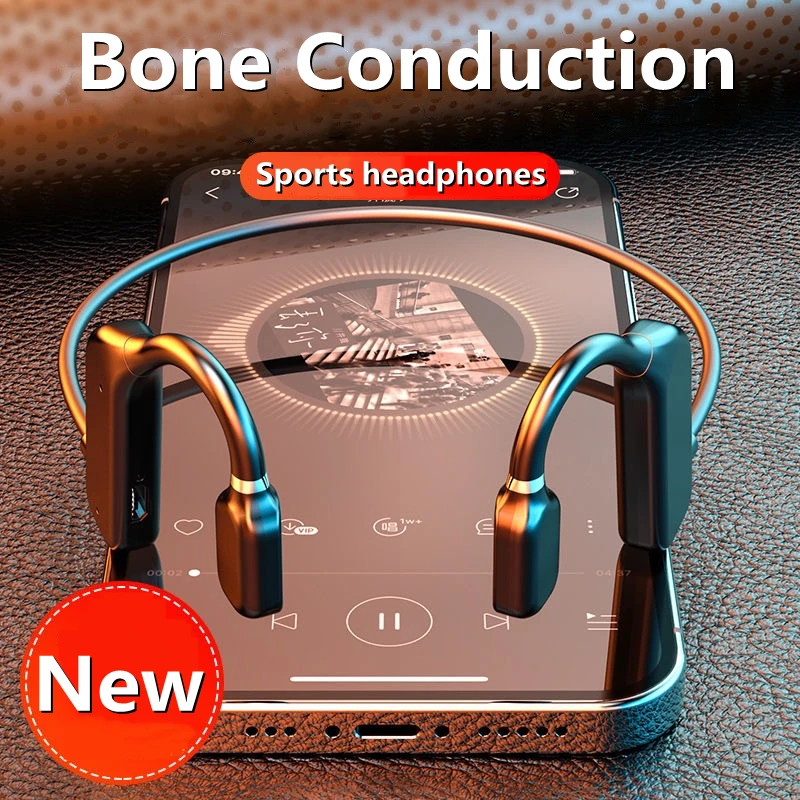 G100 Bone Conduction 5.1 Bluetooth Headset Wireless Ear-mounted Stereo Sports Waterproof Headphone Button Bending Earphones New
G100 Bone Conduction 5.1 Bluetooth Headset Wireless Ear-mounted Stereo Sports Waterproof Headphone Button Bending Earphones New