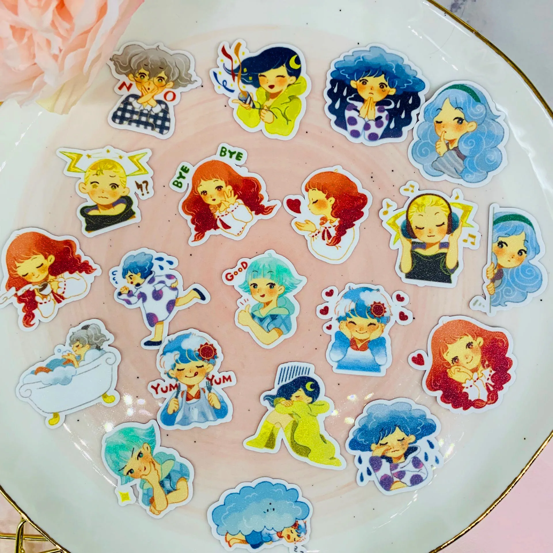 40PCS Cute cartoon facial expression paper stickers for kids homemade book stickers on laptop / decorative scrapbooking / DIY
40PCS Cute cartoon facial expression paper stickers for kids homemade book stickers on laptop / decorative scrapbooking / DIY
