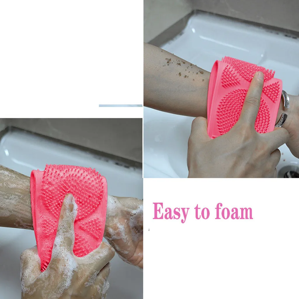 Body Wash Silicone Body Scrubber Belt Double Side Shower Exfoliating Belt Removes Bath Towel
Body Wash Silicone Body Scrubber Belt Double Side Shower Exfoliating Belt Removes Bath Towel
