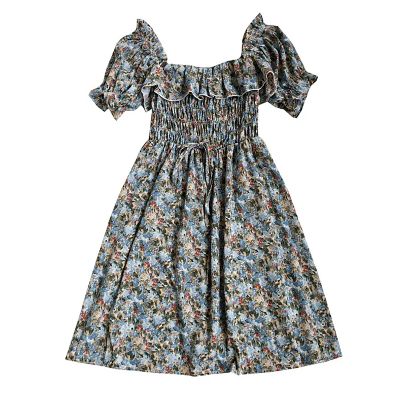 2021 New Summer Bohemian Floral Dress Women Sweet Square Collar Short Sleeve Slim High Waist A-line Short Korean Ruffles Dresses
2021 New Summer Bohemian Floral Dress Women Sweet Square Collar Short Sleeve Slim High Waist A-line Short Korean Ruffles Dresses