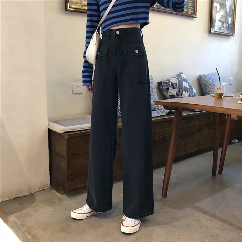 Denim Harem Black Jeans For Women 2020 Autumn Boyfriend Denim Wide Leg Pants Oversize High Waist Jean Streetwear
Denim Harem Black Jeans For Women 2020 Autumn Boyfriend Denim Wide Leg Pants Oversize High Waist Jean Streetwear