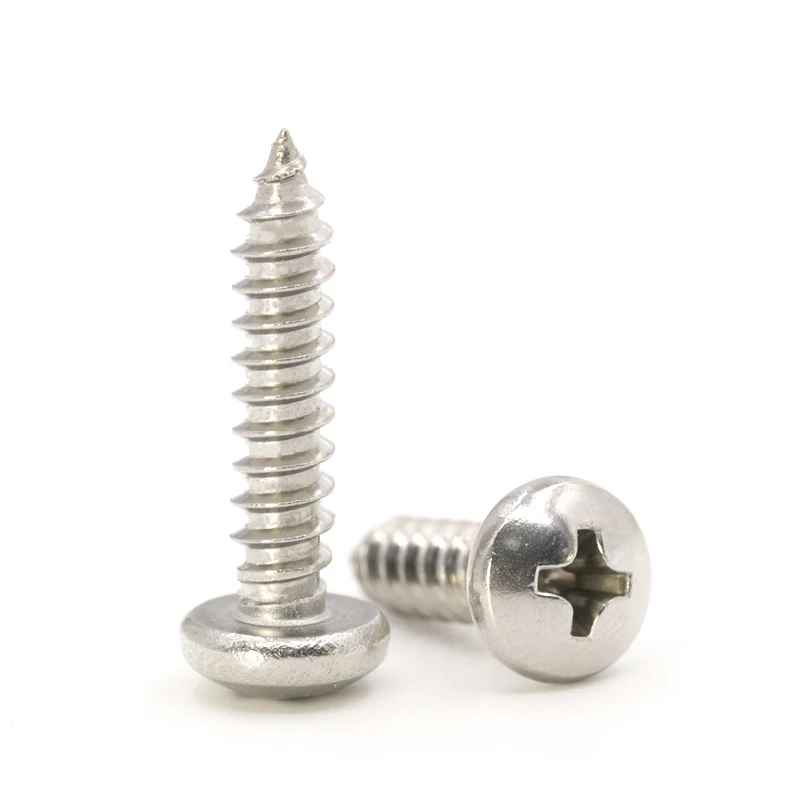 Pan Head Screw Phillips Round Head Cross Metric Self-Tapping Bolt 304 Stainless Steel M1 M1.2 M1.4 M1.7 M2 M2.3 M2.6
Pan Head Screw Phillips Round Head Cross Metric Self-Tapping Bolt 304 Stainless Steel M1 M1.2 M1.4 M1.7 M2 M2.3 M2.6