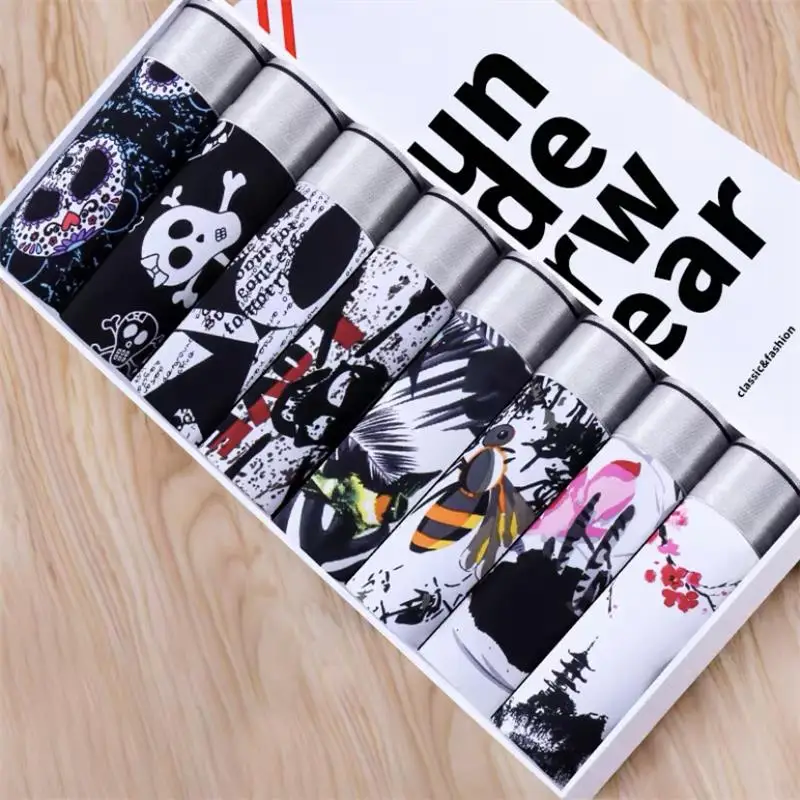 7/8pcs/lot Men's Underwear Men's Ice Silk Boxer Shorts Summer Breathable Seamless Ultra-Thin Summer Trend Printing Boxer Shorts
7/8pcs/lot Men's Underwear Men's Ice Silk Boxer Shorts Summer Breathable Seamless Ultra-Thin Summer Trend Printing Boxer Shorts