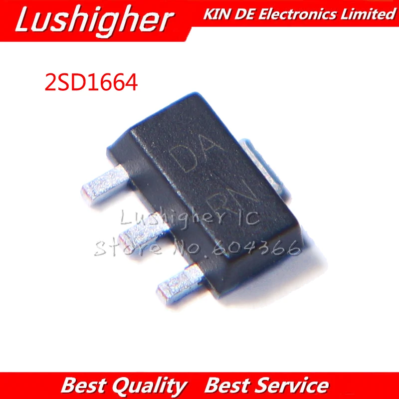 20шт 2SD1664 SOT-89 D1664 DA DAR транзистор | Электронные компоненты и принадлежности