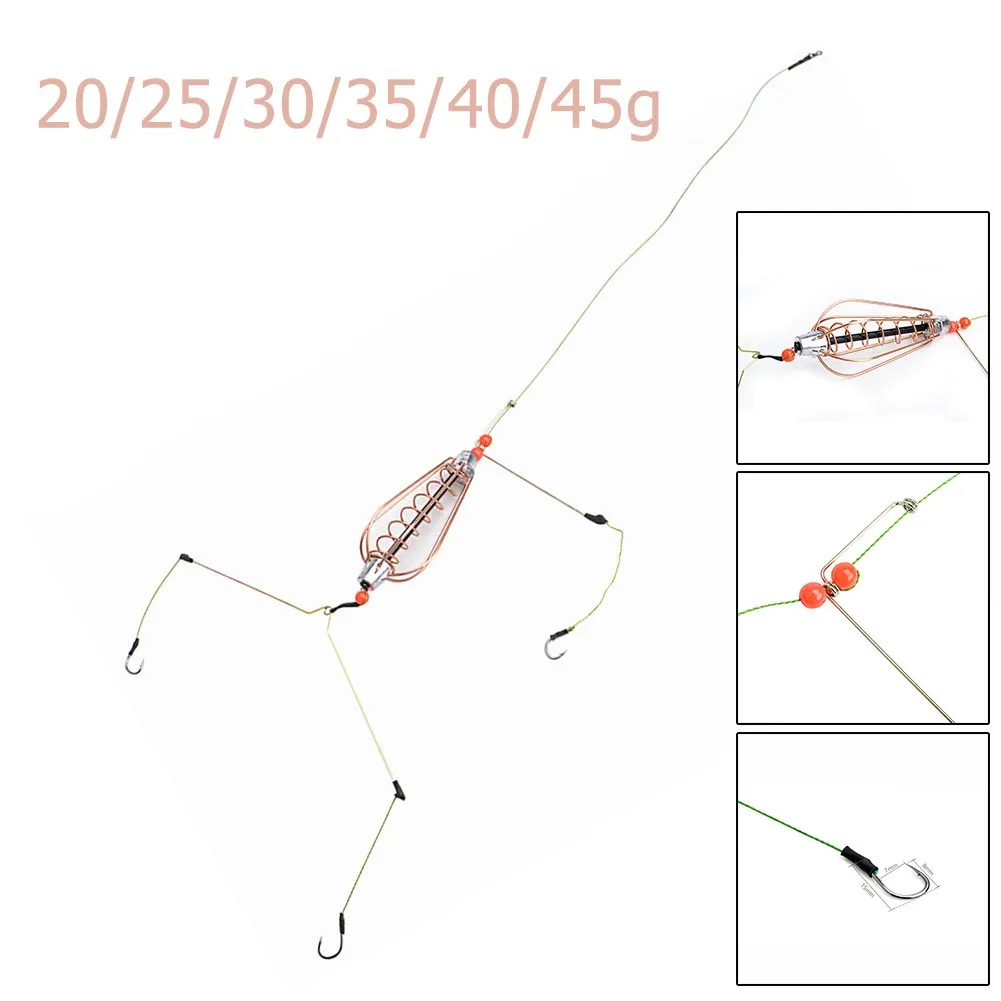 Stainless Cage Feeder Group Sinker With Bait Holder Outdoor Fishing Hooks Hook Carp Fishing Hair Rigs Hair Baits High Quality
Stainless Cage Feeder Group Sinker With Bait Holder Outdoor Fishing Hooks Hook Carp Fishing Hair Rigs Hair Baits High Quality