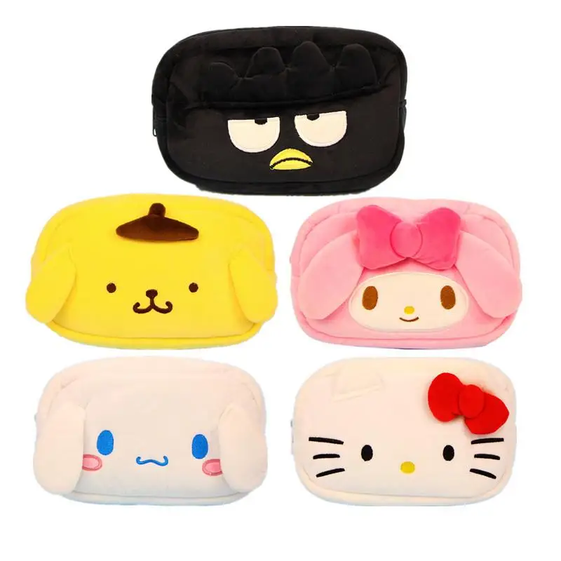 20CM Kawaii Sanrio Plush Toy Melody Cinnamoroll Dog Purin Kitty Bad Badtz-Maru Soft Stuffed Makeup Bag Kids Toy Girls Gift
20CM Kawaii Sanrio Plush Toy Melody Cinnamoroll Dog Purin Kitty Bad Badtz-Maru Soft Stuffed Makeup Bag Kids Toy Girls Gift