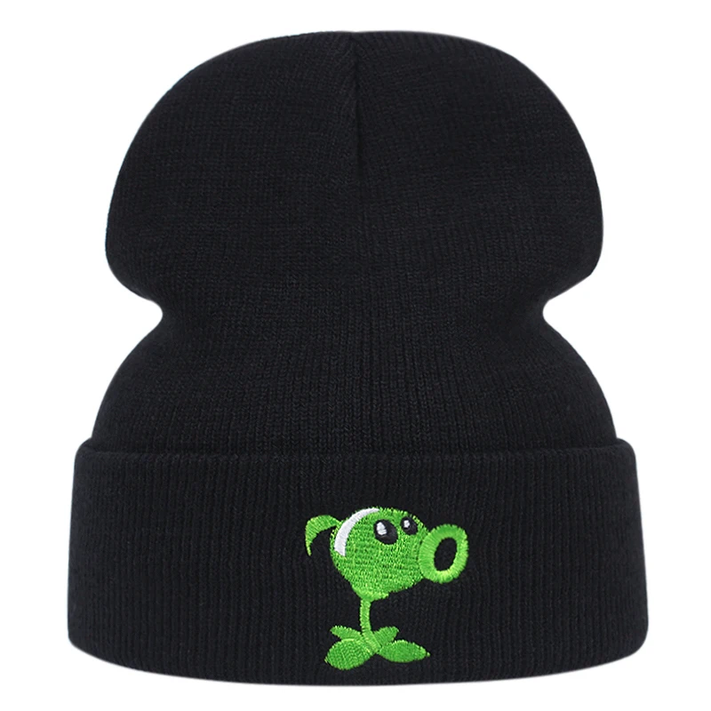 Winter Peashooter Knit Hat Cotton Embroidery Cartoons Warm Outdoor Women Men Ski Knitted Skullies Beanie Unisex Dropshipping
Winter Peashooter Knit Hat Cotton Embroidery Cartoons Warm Outdoor Women Men Ski Knitted Skullies Beanie Unisex Dropshipping