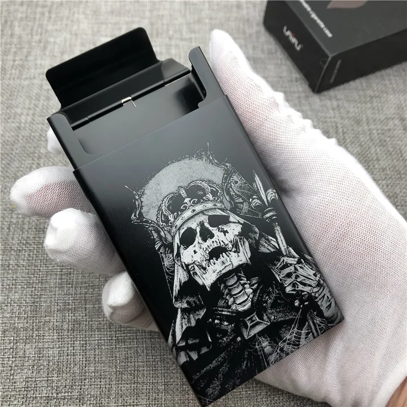 Customizd Death Style Skulls Aluminium Alloy Cigarette Case Boxes Cigarette Box Laser Engraved Forever Diy Your Picture
Customizd Death Style Skulls Aluminium Alloy Cigarette Case Boxes Cigarette Box Laser Engraved Forever Diy Your Picture