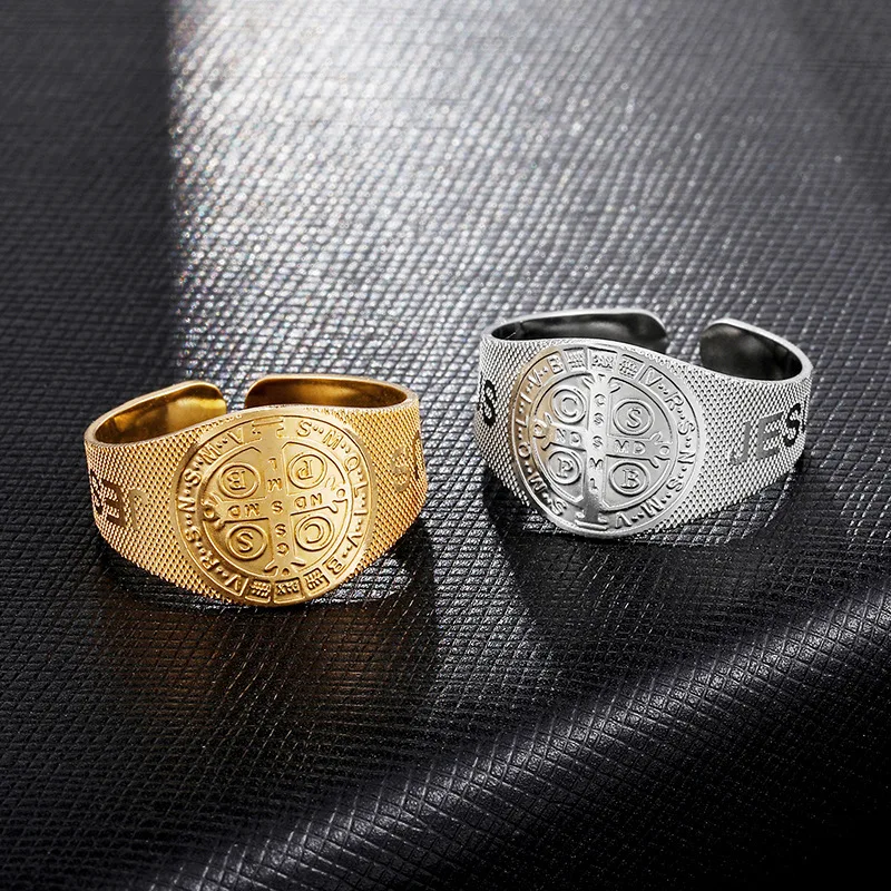 Gold Silver Plated Religion Cross Rings for Women Men 316L Stainless Steel Open Adjustable Rings Fashion Jewelry Gift 2022
Gold Silver Plated Religion Cross Rings for Women Men 316L Stainless Steel Open Adjustable Rings Fashion Jewelry Gift 2022