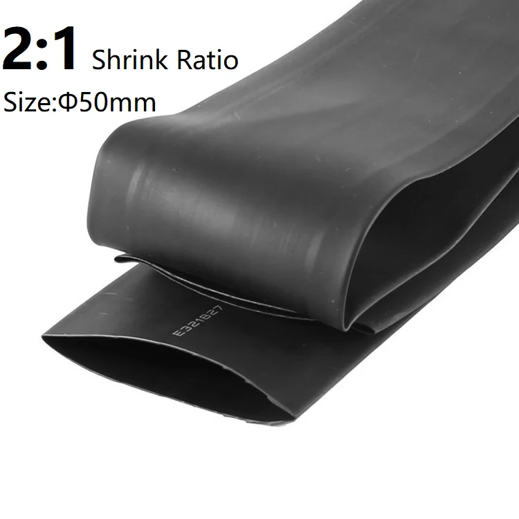 1M Dia 50mm (Width 80mm) Heat Shrink Tube 2:1 Polyolefin Thermal Cable Sleeve Insulated Wire Protector Wrap DIY Connector Repair
1M Dia 50mm (Width 80mm) Heat Shrink Tube 2:1 Polyolefin Thermal Cable Sleeve Insulated Wire Protector Wrap DIY Connector Repair