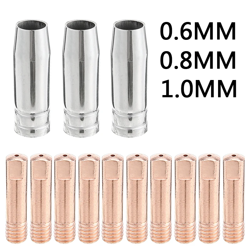 3pcs MB15AK Copper Welding Shroud Kit 0.6mm/0.8mm/1mm CO2 Welding Shroud Nozzle +10x Contact Tips Soldering Tool Accessories
3pcs MB15AK Copper Welding Shroud Kit 0.6mm/0.8mm/1mm CO2 Welding Shroud Nozzle +10x Contact Tips Soldering Tool Accessories