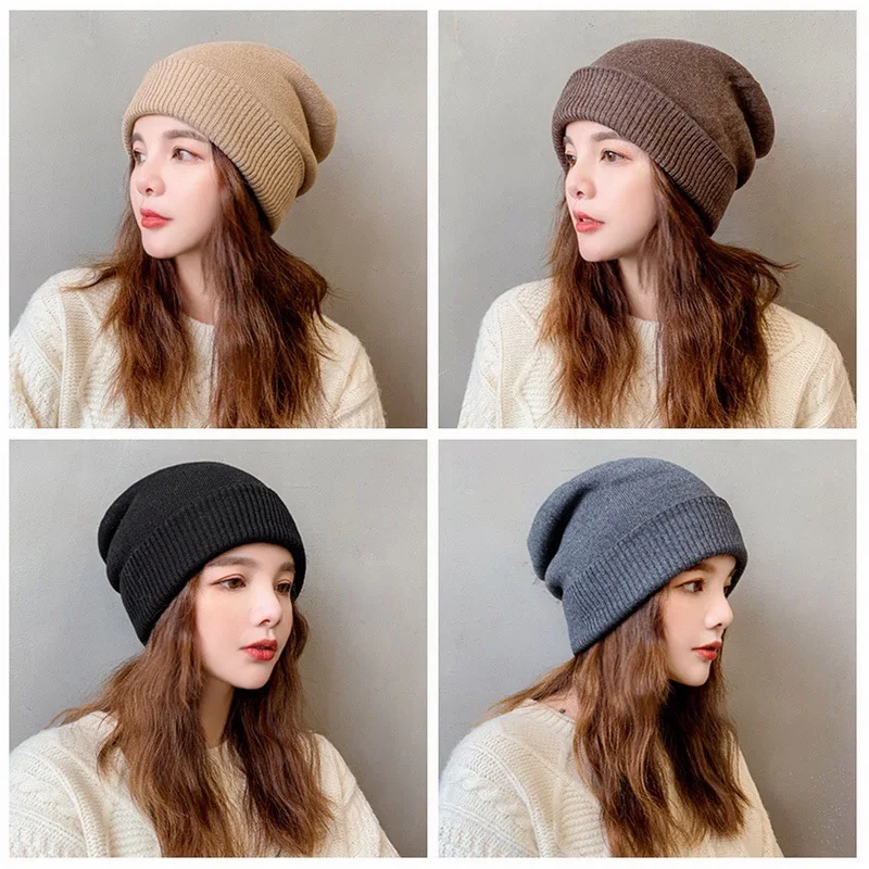 High Quality Autumn Winter Knitted Hats For Women Thick Warm Skullies Beanie Hats Solid Color Outdoor Windproof Ski Hedging Caps
High Quality Autumn Winter Knitted Hats For Women Thick Warm Skullies Beanie Hats Solid Color Outdoor Windproof Ski Hedging Caps
