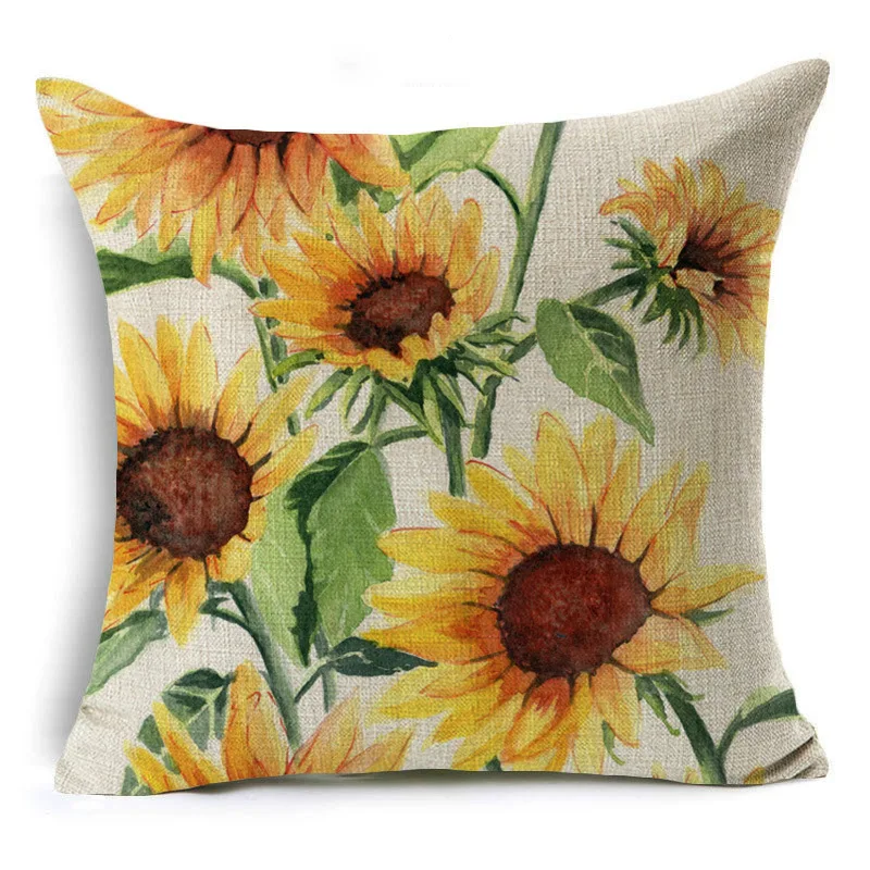Printing Sunflower Flower Faux Linen Decorative Cushions Cover Sofa Decoration Home Decor Oil Painting Yellow Pillowcase
Printing Sunflower Flower Faux Linen Decorative Cushions Cover Sofa Decoration Home Decor Oil Painting Yellow Pillowcase
