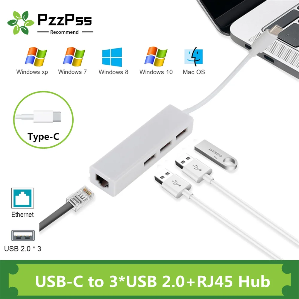 USB Ethernet PzzPss с 3 портами, usb-хаб 2,0 RJ45, сетевая карта Lan, USB C, адаптер Ethernet для Mac, iOS, Android, ПК, концентратор USB 2,0
USB Ethernet PzzPss с 3 портами, usb-хаб 2,0 RJ45, сетевая карта Lan, USB C, адаптер Ethernet для Mac, iOS, Android, ПК, концентратор USB 2,0