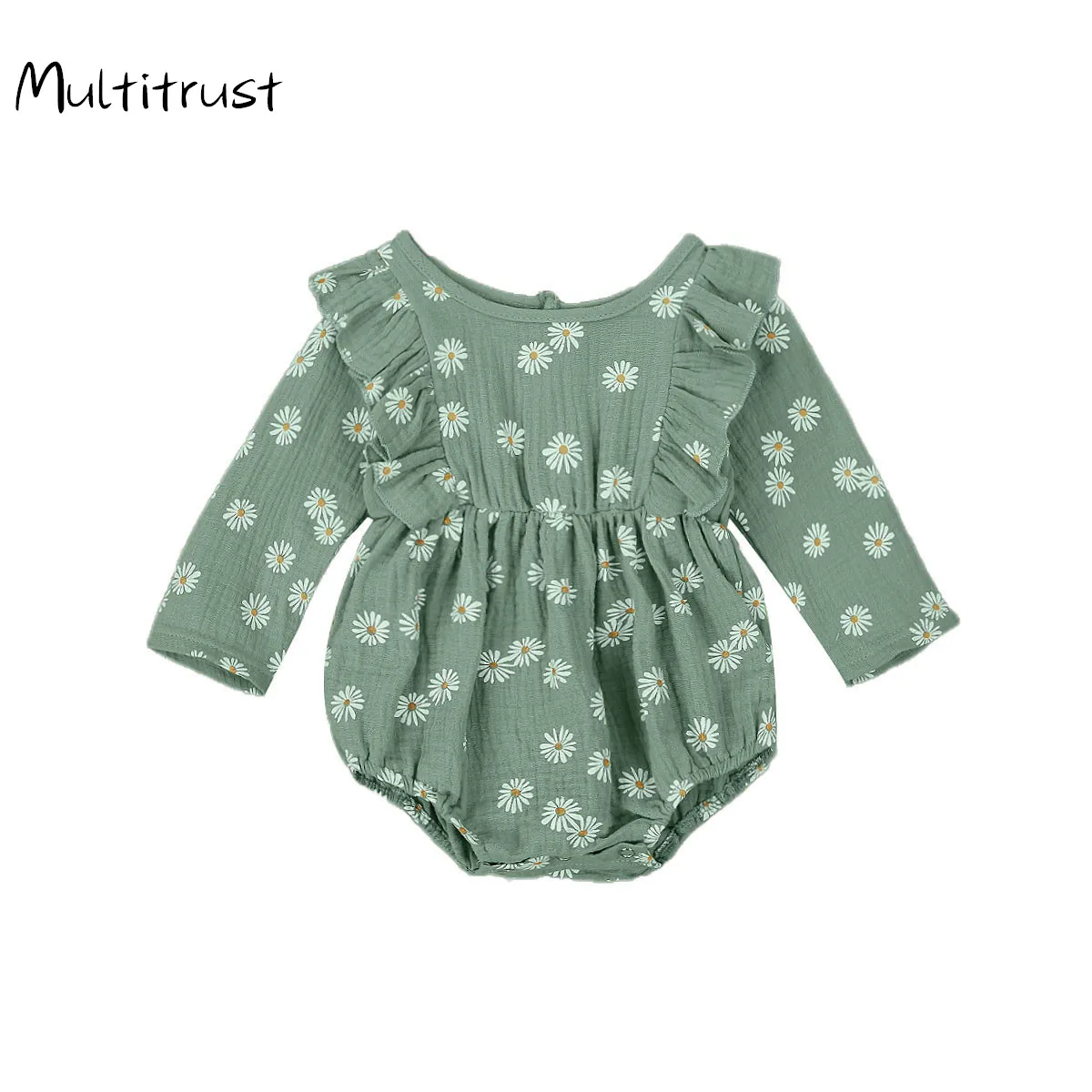 Baby Bodysuit Little Daisy Pattern Round Neck Long Sleeve Bodysuits Jumpsuit One-piece Suit for Toddler Girls 0-24M
Baby Bodysuit Little Daisy Pattern Round Neck Long Sleeve Bodysuits Jumpsuit One-piece Suit for Toddler Girls 0-24M