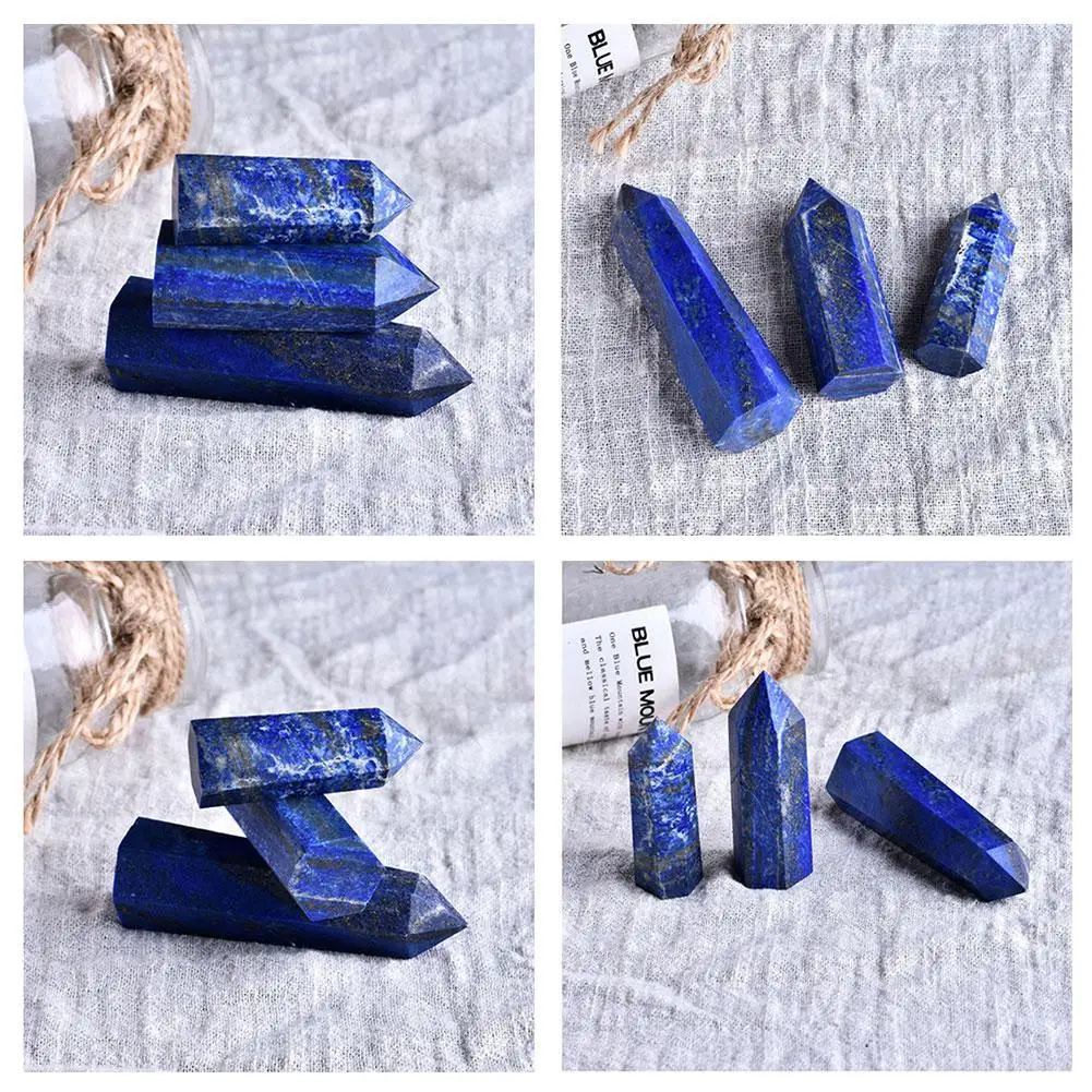 1PC Natural Crystal Point Sodalite stone Healing Obelisk Blue Quartz Wand Ornament for Home Decor Reiki Energy Stone Decoration
1PC Natural Crystal Point Sodalite stone Healing Obelisk Blue Quartz Wand Ornament for Home Decor Reiki Energy Stone Decoration