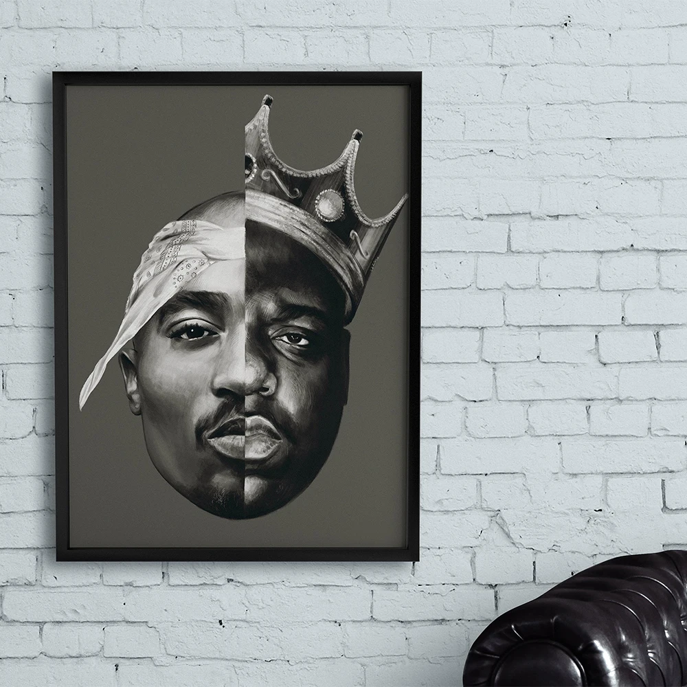 Tupac Shakur Rapper King Art Posters and Prints Notorious B.I.G Biggie Smalls Drawing Canvas Painting Wall Picture Bedroom Decor
Tupac Shakur Rapper King Art Posters and Prints Notorious B.I.G Biggie Smalls Drawing Canvas Painting Wall Picture Bedroom Decor