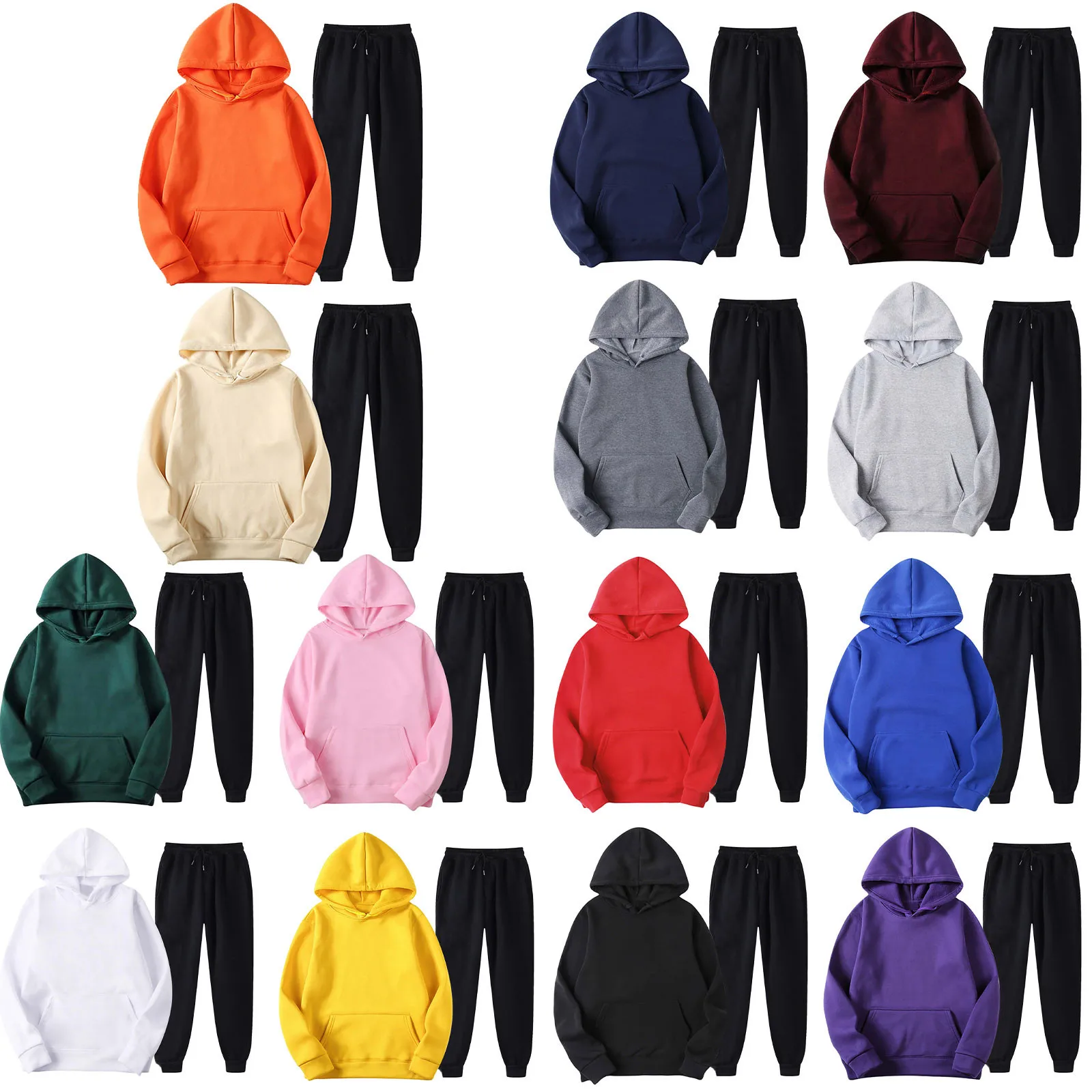 2pcs Outfits Men's And Women's Sports Tracksuits Long Sleeve Pullover Hoodies Sweatshirt And Sweatpants Fall Winter Suit Ropa
2pcs Outfits Men's And Women's Sports Tracksuits Long Sleeve Pullover Hoodies Sweatshirt And Sweatpants Fall Winter Suit Ropa