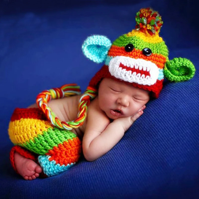 Newborn Photography Props Knitted Costume For Baby Photo Shoot Infant Baby Boys Outfits Photography Accessories Monkey Shape
Newborn Photography Props Knitted Costume For Baby Photo Shoot Infant Baby Boys Outfits Photography Accessories Monkey Shape