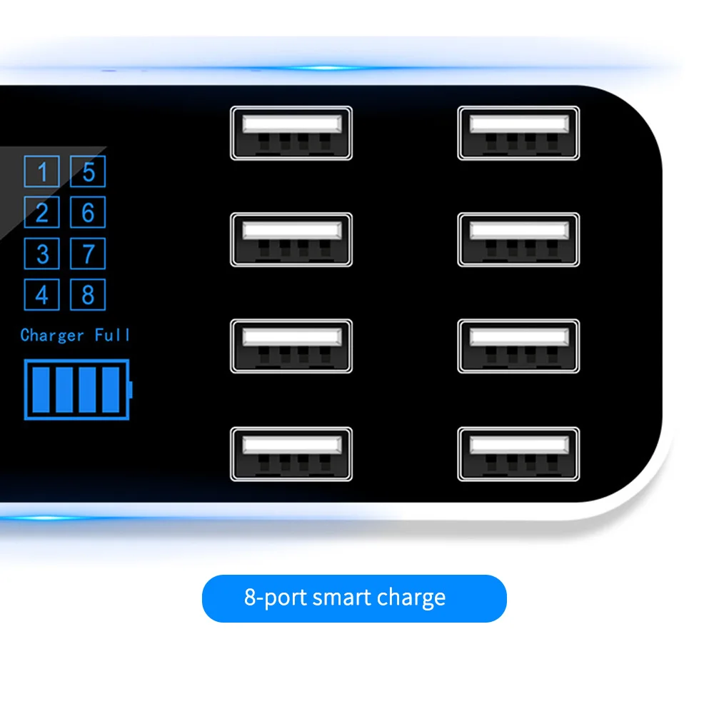 AOZBZ 8 Port Multiple Charging Ports Quick Car Charger USB LCD Display Carregador Car Fast Charge With Multiple Protections
AOZBZ 8 Port Multiple Charging Ports Quick Car Charger USB LCD Display Carregador Car Fast Charge With Multiple Protections