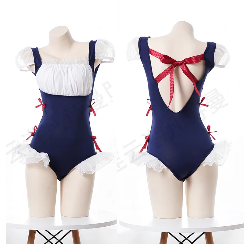 Women Sexy Maid Cosplay Lingerie Erotic Ruffles Backless Bodysuit Anime SUKUMIZU One Piece Cute Lolita Lingerie Set Wholesale
Women Sexy Maid Cosplay Lingerie Erotic Ruffles Backless Bodysuit Anime SUKUMIZU One Piece Cute Lolita Lingerie Set Wholesale