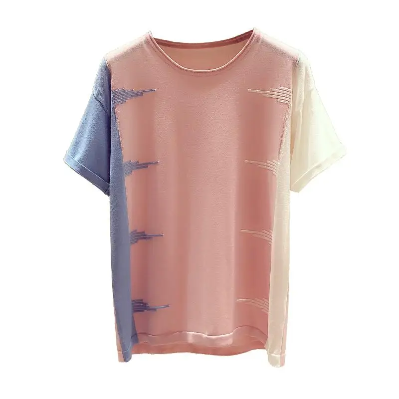 Zuolunouba Hot Summer New Thin Knit Sweater Ins Contrast Women T-shirt Loose Casual Sweet Fashion Commuter Ladies Hedging Tops
Zuolunouba Hot Summer New Thin Knit Sweater Ins Contrast Women T-shirt Loose Casual Sweet Fashion Commuter Ladies Hedging Tops