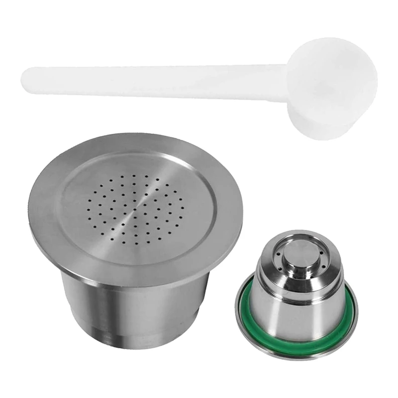 Refillable Coffee Capsules,Stainless Steel Reusable Coffee Capsule with Spoon,Coffee Capsule for Most Nespresso Machine
Refillable Coffee Capsules,Stainless Steel Reusable Coffee Capsule with Spoon,Coffee Capsule for Most Nespresso Machine
