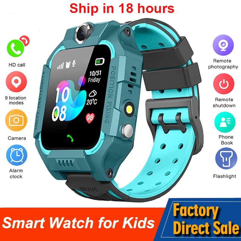 Smart Watch Kids GPS Voice Call SOS IP67 Waterproof Smartwatch for Children Students Camera Location Phone Watch Boys Girls Gift
Smart Watch Kids GPS Voice Call SOS IP67 Waterproof Smartwatch for Children Students Camera Location Phone Watch Boys Girls Gift