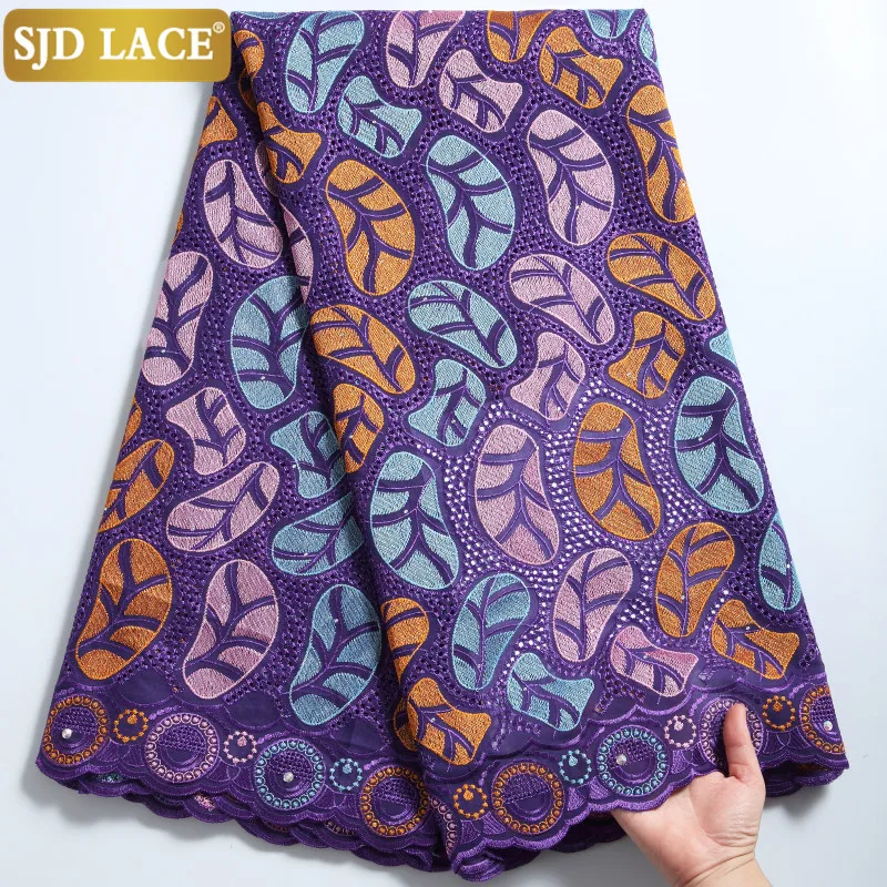 SJD LACE Nigerian African Dry Lace Fabric With Stones Swiss Voile Lace In Switzerland Embroidery Cotton For Wedding Dress 2279B
SJD LACE Nigerian African Dry Lace Fabric With Stones Swiss Voile Lace In Switzerland Embroidery Cotton For Wedding Dress 2279B