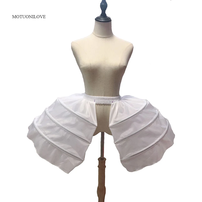 

Baroque Rococo Skirt Slips Crinoline Short Oval Bilateral Underskirt Women Girls Lolita Cosplay Dress Skirt Petticoat Lining