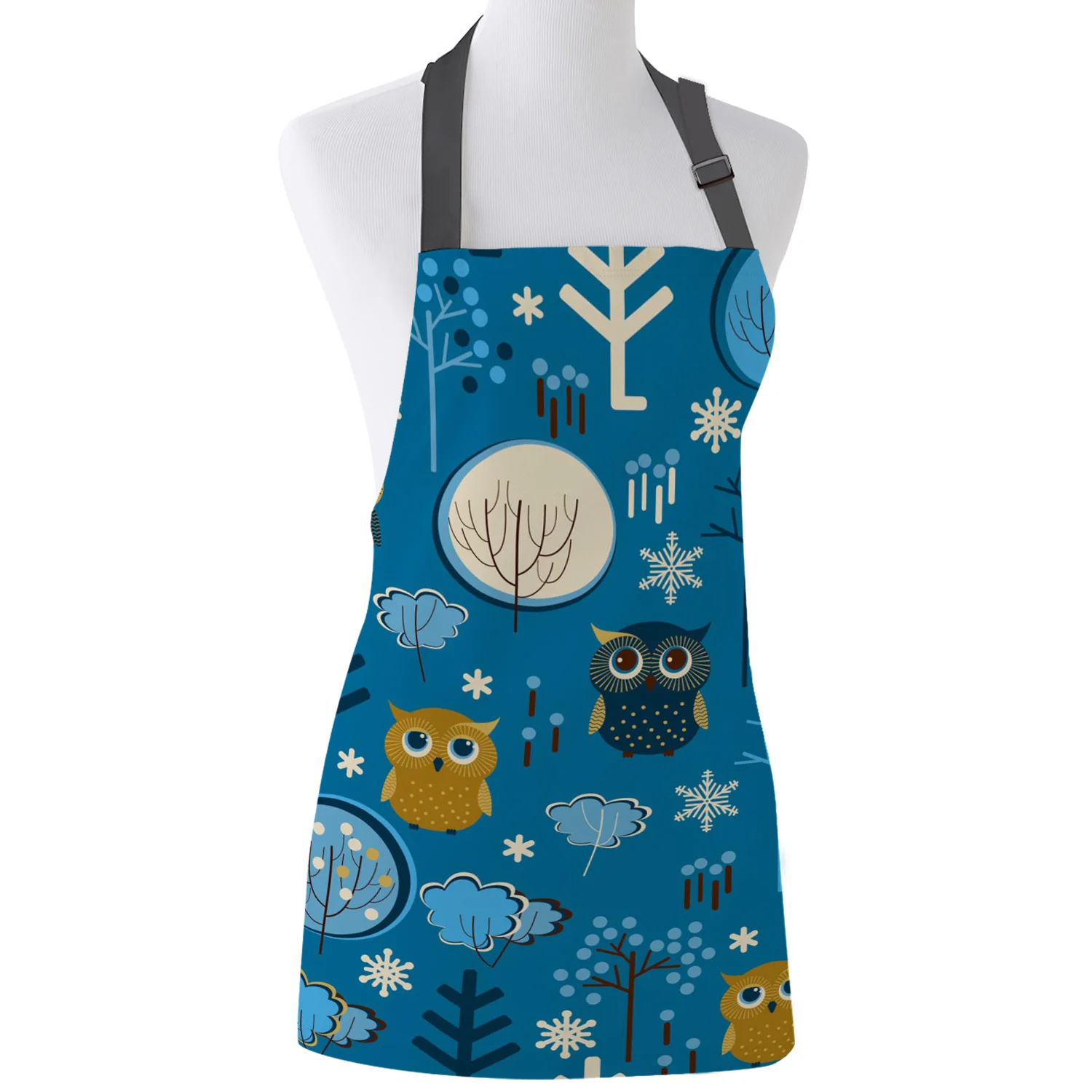 Owl Flower Tree Dark Blue Pattern Cute Print Apron Print Unisex Kitchen Bib with Adjustable Neck for Cooking Gardening
Owl Flower Tree Dark Blue Pattern Cute Print Apron Print Unisex Kitchen Bib with Adjustable Neck for Cooking Gardening