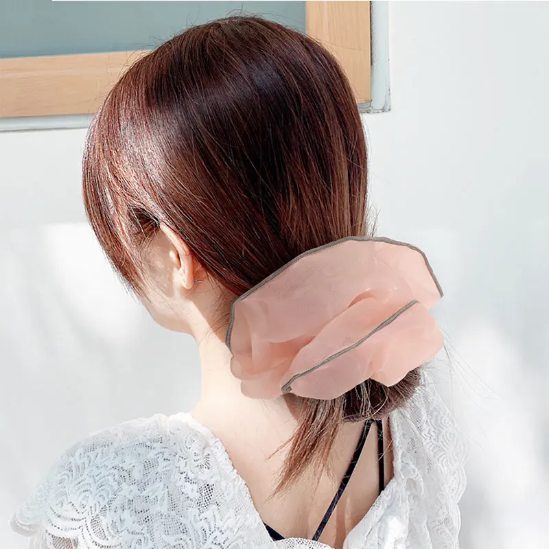 Korea Women Elastic Kawaii Lace Shiny Hair Bands Tie Girls Mesh Scrunchie Ponytail Hair Accessories Transparent Tulle Headwear
Korea Women Elastic Kawaii Lace Shiny Hair Bands Tie Girls Mesh Scrunchie Ponytail Hair Accessories Transparent Tulle Headwear