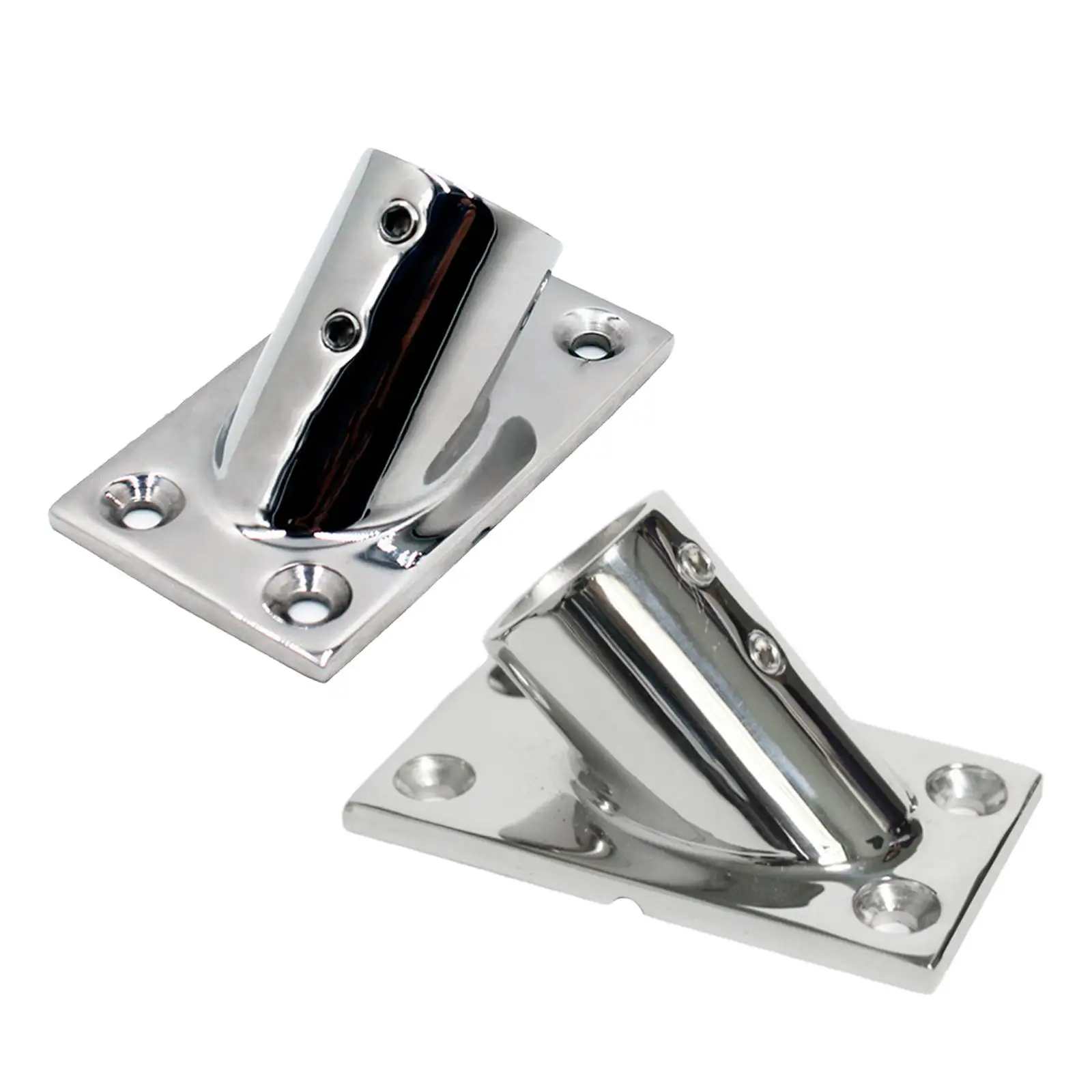 

45 Degree Boat Handrail Fitting Stainless Steel Rust-Proof Heavy Duty Hardware for Yachts Inflatable Boats Marine Boat Polished