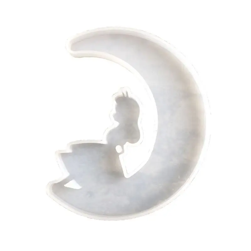 Crystal Epoxy Resin Mold Moon Pendants Casting Silicone Mould Handmade DIY Craft 
Crystal Epoxy Resin Mold Moon Pendants Casting Silicone Mould Handmade DIY Craft