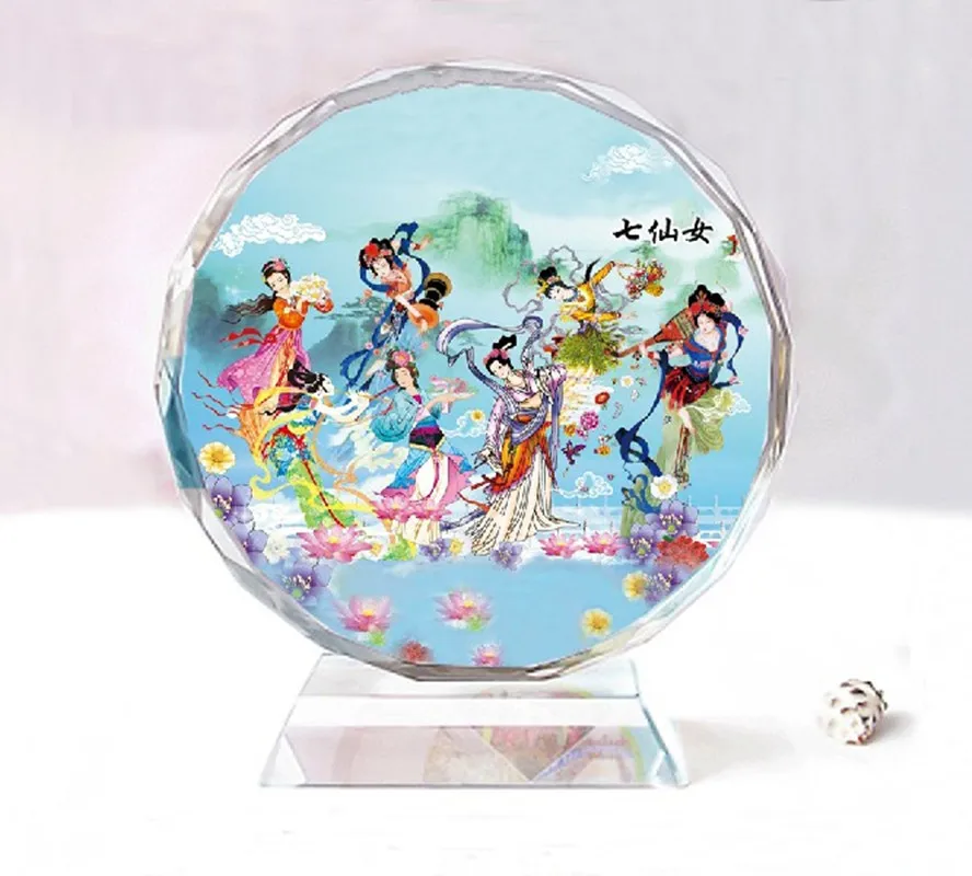 Seven fairies,Exquisite double-sided crystal Buddha ornaments, Birthday present souvenir
Seven fairies,Exquisite double-sided crystal Buddha ornaments, Birthday present souvenir
