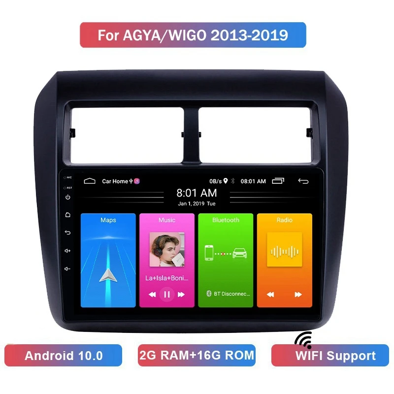 9 Inch 2 Din Android 10.0 Car MP5 Player Radio 2+16GB Wifi Bluetooth GPS Navigation for Toyota AGYA/WIGO 2013-2019
9 Inch 2 Din Android 10.0 Car MP5 Player Radio 2+16GB Wifi Bluetooth GPS Navigation for Toyota AGYA/WIGO 2013-2019