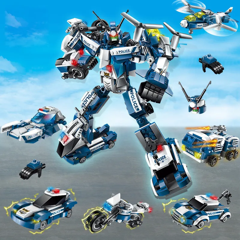 577Pcs City Police SWAT War Generals Robot Toy Creator Model Bricks Building Blocks Kit Brinquedos Educational Toys for Children
577Pcs City Police SWAT War Generals Robot Toy Creator Model Bricks Building Blocks Kit Brinquedos Educational Toys for Children
