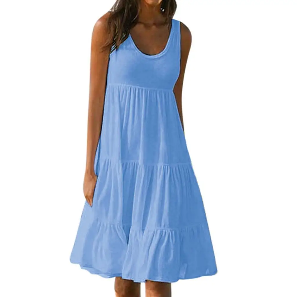 70% 2021 New Plus Size Casual Women Summer Beach Solid Color Sleeveless Loose Midi Dress
70% 2021 New Plus Size Casual Women Summer Beach Solid Color Sleeveless Loose Midi Dress