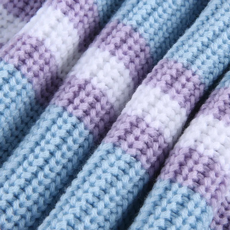 BONJEAN Striped Sweaters for Women 2021 Spring Tops and Pullovers Long Sleeve Knitted Sweaters O-Neck Loose Sweaters BJ3507 
BONJEAN Striped Sweaters for Women 2021 Spring Tops and Pullovers Long Sleeve Knitted Sweaters O-Neck Loose Sweaters BJ3507