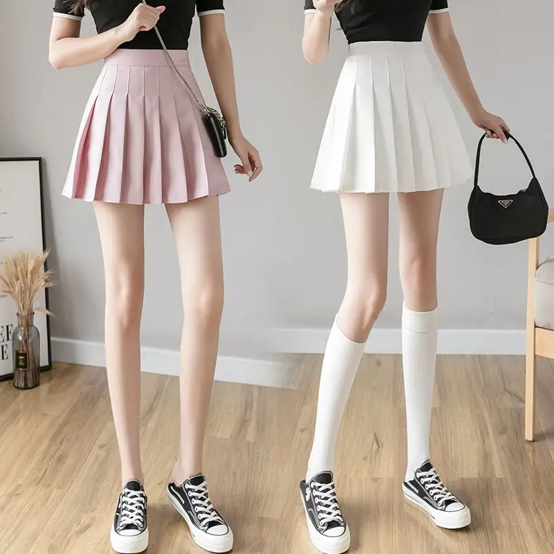 Summer new ladies woman skirts sweet style high waist was thin cover belly pleated skirt cute fairy skirt skirts womens 
Summer new ladies woman skirts sweet style high waist was thin cover belly pleated skirt cute fairy skirt skirts womens