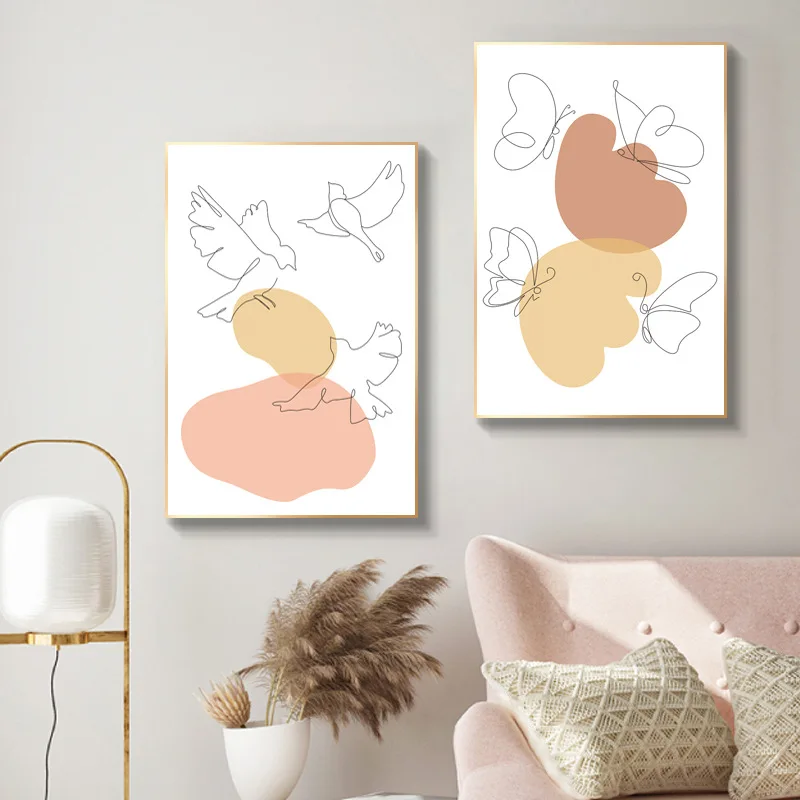 Modern minimalist ins style abstract painting poster Nordic canvas wall art painting modern painting living room decoration 
Modern minimalist ins style abstract painting poster Nordic canvas wall art painting modern painting living room decoration