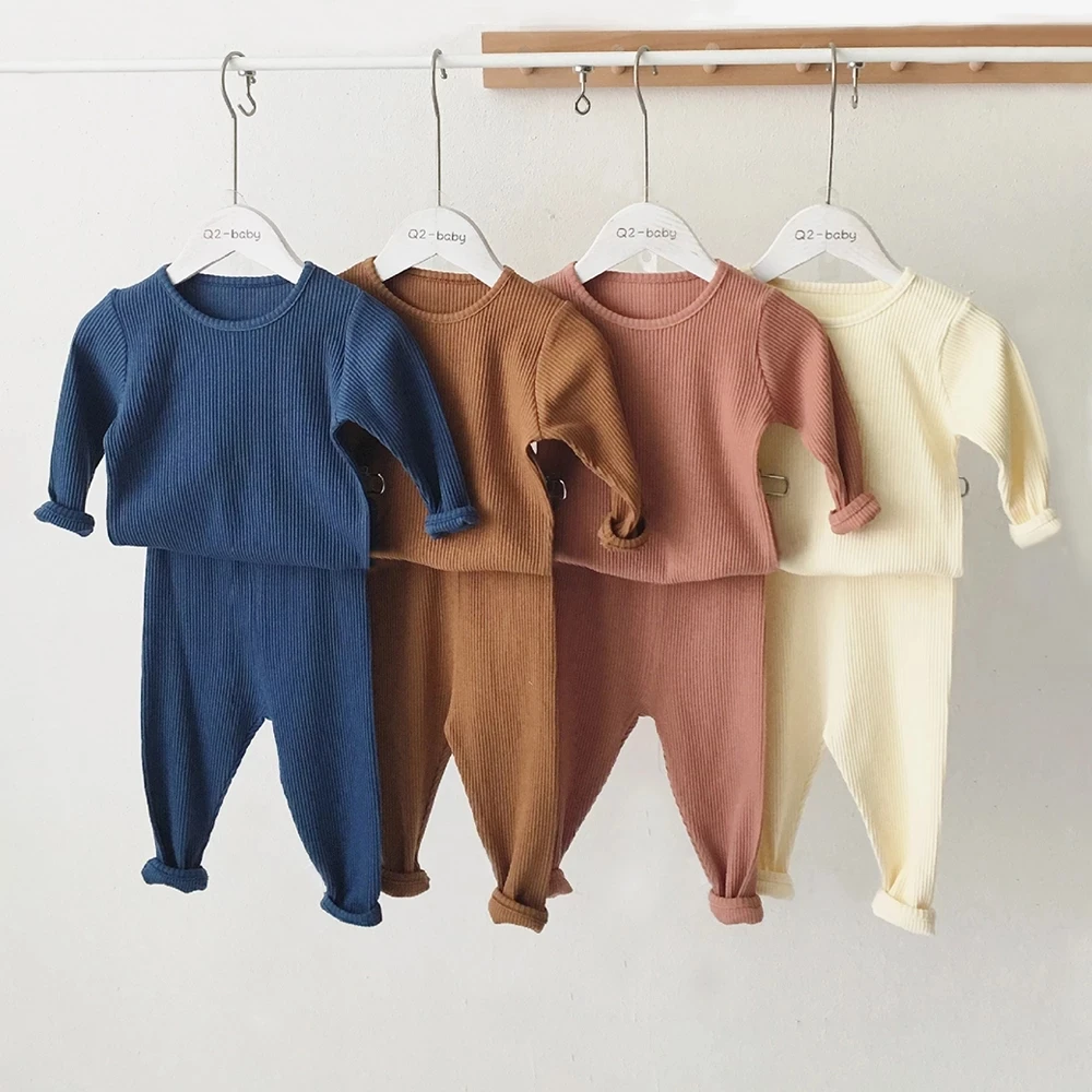 Toddler Kids Baby Boys Girls Pajamas Children Sleepwear Long Sleeve Casual Solid Tops Pants Clothes Set Nightwear Kids Clothing
Toddler Kids Baby Boys Girls Pajamas Children Sleepwear Long Sleeve Casual Solid Tops Pants Clothes Set Nightwear Kids Clothing