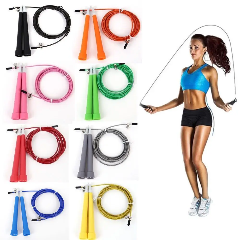 3m Steel Wire Skipping Jump Rope Length Adjustable Single Skip Rope Fitness Equipment For Speed Comprehensive Fitness Exercise
3m Steel Wire Skipping Jump Rope Length Adjustable Single Skip Rope Fitness Equipment For Speed Comprehensive Fitness Exercise