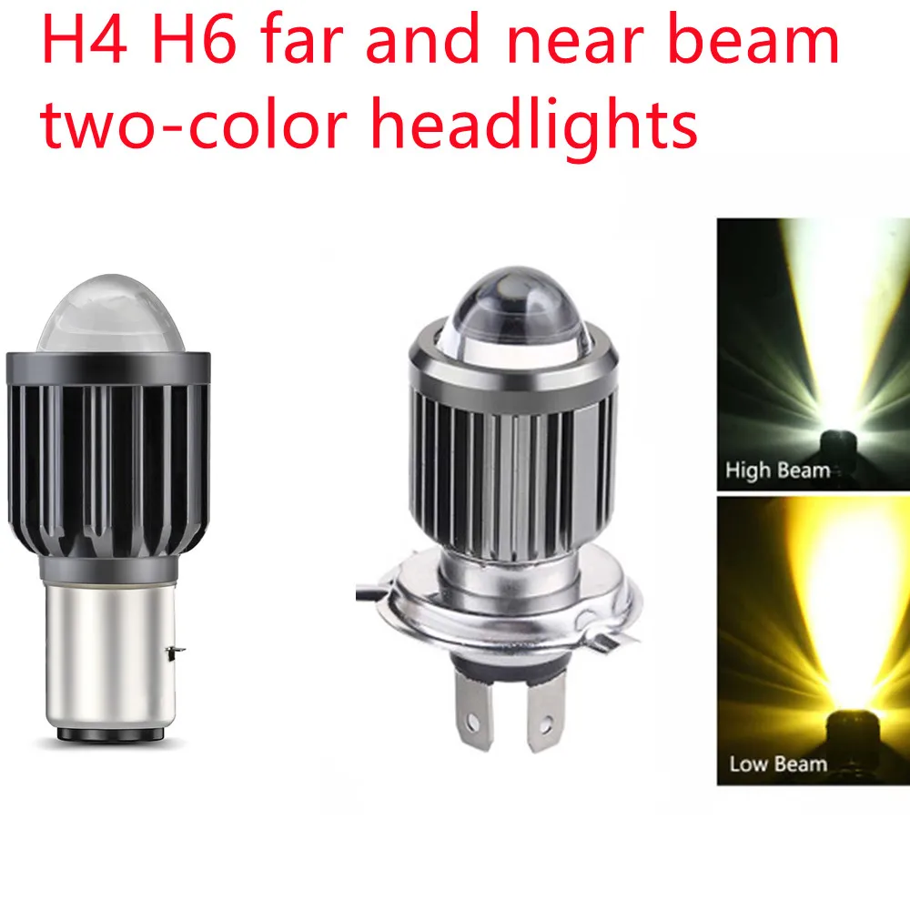 Motorcycle Modified Headlights With Lens H4 H6 Two-Color Far And Near Beam Light Two-color Headlights Accessories Fog Lights
Motorcycle Modified Headlights With Lens H4 H6 Two-Color Far And Near Beam Light Two-color Headlights Accessories Fog Lights