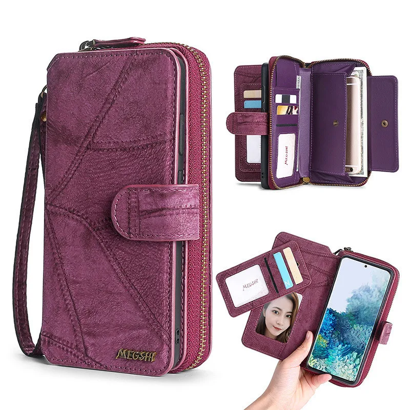 Luxury Multifunctional Wallet Leather Case For Samsung Galaxy Note 20 UItra 10 Plus 9 8 M21 Solid Color Flip Phone Shell Fundas
Luxury Multifunctional Wallet Leather Case For Samsung Galaxy Note 20 UItra 10 Plus 9 8 M21 Solid Color Flip Phone Shell Fundas