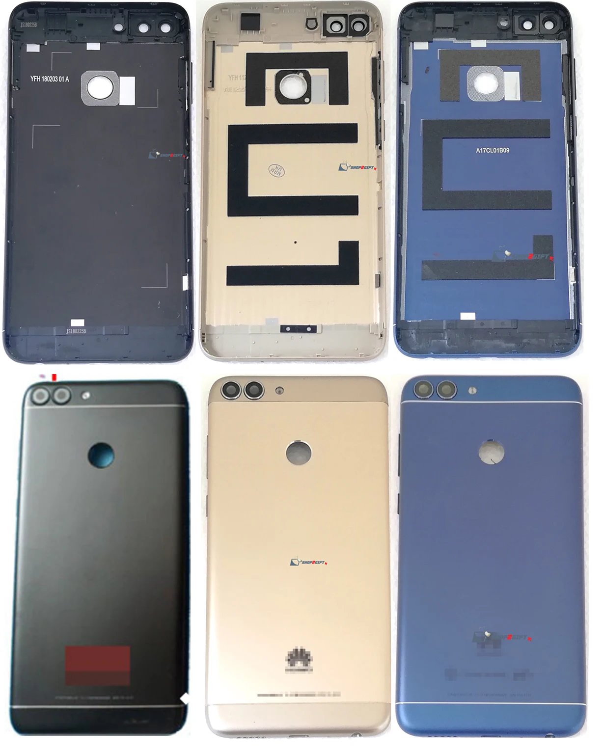 OEM For Huawei P Smart FIG-LA1 FIG-LX1 FIG-LX2 LX3 Back Housing Battery Cover+Fingerprint | Мобильные телефоны и